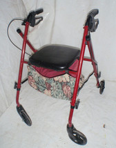 Guardian 4 Wheel Walker w Seat &amp; Brakes - $60.00