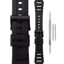 Morellato Spiro Silicone Watch Strap - Black - 18mm - Special Stainless Steel Bu - £9.73 GBP