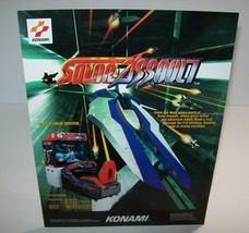 Solar Assault Arcade FLYER Original 1997 Unused Video Game Artwork Promo... - £17.43 GBP