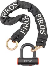 Firos Motorcycle Chain Lock 3Point 15Ft Heavy Duty Anti-Theft Bike, And ... - £40.26 GBP
