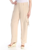 DKNY Womens Utility Slim Cargo Pants Size 16 Color Beige - £85.53 GBP