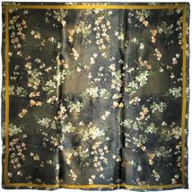 VhoMes NEW Genuine 100% Mulberry Satin Silk Scarf 42&quot;x42&quot; Large Square S... - £37.60 GBP