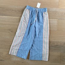 Skies are Blue High Waisted Wide Leg Striped Cropped Pants Small NWT - £22.75 GBP