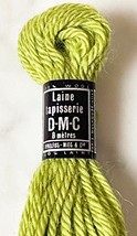 DMC Laine Tapisserie France 100% Wool Tapestry Yarn - 1 Skein Yellow Green #7548 - £1.45 GBP