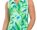 NWT TOMMY BAHAMA FREEPORT Green Blue Tropical Sleeveless Golf Shirt Polo... - $49.99