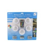 I-Zoom Wireless LED Color Changing Push Lights with Remote Control, 5 Pack - Ide - $24.99