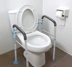 Oasis Space Stand Alone Toilet Safety Rail Heavy Duty Adjustable Grab Ba... - $44.67