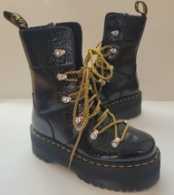 Doc Martens Ghilana Max Platform Boots Womens US6 Black Patent Leather New - £115.98 GBP