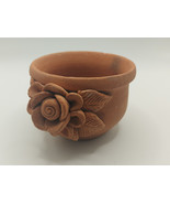 Terracotta Clay 3D Flower T-Light Holder / Small Planter - $384.88 MXN