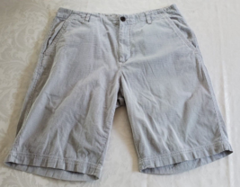 Calvin Klein Blue &amp; White Striped Cotton Shorts Mens Size 36 - £11.64 GBP