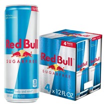 Red Bull Sugar Free Energy Drink, 12 fl oz 355 ml, Pack of 4 Cans - £31.87 GBP
