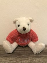 Gund Sweetie Pie Bears White Polar Pink Sweater 5 Point Articulation 8” ... - £12.04 GBP