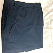 Zara Basic Womens Sz L Navy Blue Skirt Career Business  - $13.86