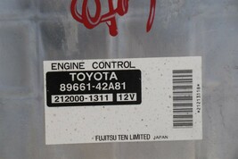 Toyota RAV4 Rav-4 Rav 4 ECM ECU Engine Control Module 89661-42A81, 212000-1311 image 2