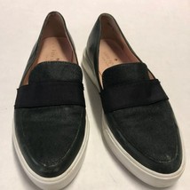 Kate Spade New York Green Leather Calf Hair Slip On Sneakers Shoe Size 5 - £29.33 GBP