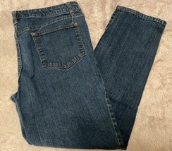 Faded Glory Women&#39;s Straight Dark Wash Jeans Size 16P - £11.91 GBP