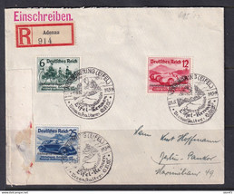 Germany 1939 3rd Reich Registered Cover Full set CV 230 euro 15309 - $118.80