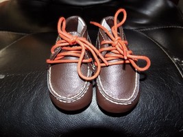 Janie And Jack Baby Boy Brown Boots Size 2 Nwot - £22.39 GBP