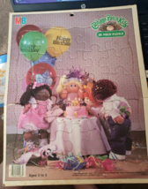 Vintage Milton Bradley Cabbage Patch Kids Birthday Frame Tray Puzzle 1984 - £7.58 GBP