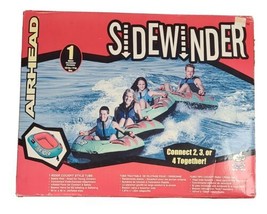 Vintage Airhead Sidewinder 1 RIDER Inflatable Towable Tube Float Kwik Connect - £228.31 GBP