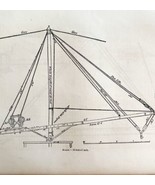 Oil Derrick Diagram Woodcut 1852 Victorian Industrial Print Drawing DWS1C - £29.89 GBP