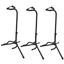 3 Pack Musician&#39;S Gear Electric/Acoustic Bass Guitar Stand Folding Metal Holder - £52.13 GBP