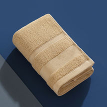 Super Soft Cotton Towels Face Hand Bath Towel Solid Color Large Coffee - £7.07 GBP