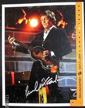 PAUL McCARTNEY : (VINTAGE PRINT AUTOGRAPH) WITH ORIG,WRIST BAND TO SHOW - £233.05 GBP