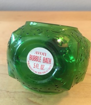  70s Avon Green Christmas Ornament bubble bath container (Bubble Bath) image 3