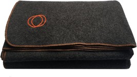 Orion Outpost Trading Co. Vestige Military Wool Blanket, 4.5 lbs,, Gray/Orange - £37.42 GBP