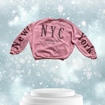 NYC Brooklyn Letter Sweatshirt Oversized PLUS SIZE 3X -FREE/FAST SHIPPING - $11.29