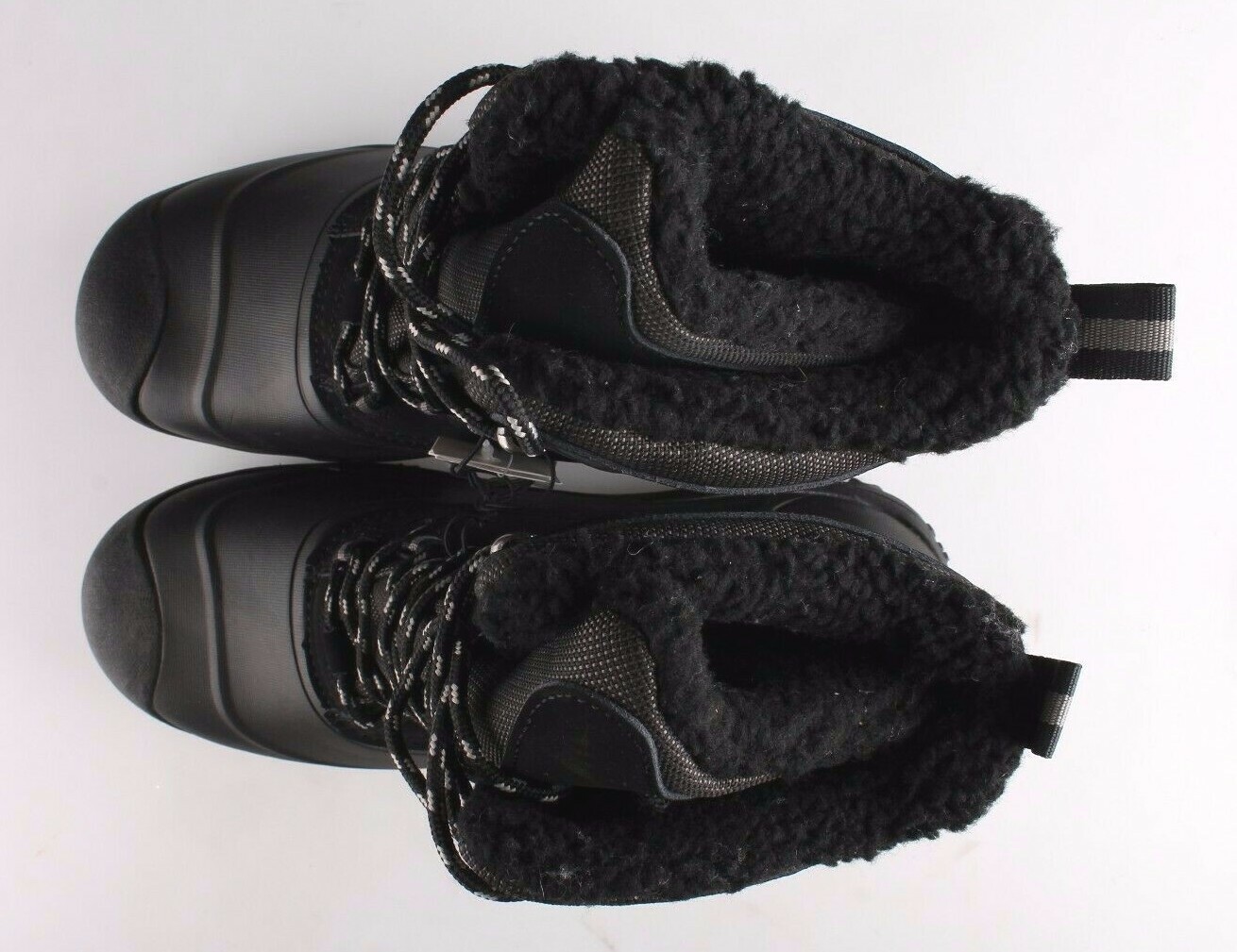Goodfellow & Co Case Men's Black Leather Textile Faux Fur Chucka Winter Boots Item image 5