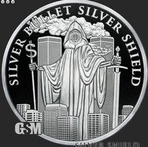 2023 - 1 oz LOOMING SHADOW .999 Fine Proof Silver Shield coa limited - £96.49 GBP
