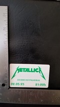 METALLICA  - VINTAGE MAY 02, 1993 SAN PAULO BRAZIL CONCERT DEBIT CARD - $15.00