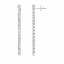 ANGARA 2.32 Ct Natural H Si2 Diamond Round Dangle Earrings for Women in 14K Gold - £2,025.18 GBP