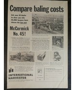 Vintage International Harvester McCormick No 45 Plow Original Ad 1221 - £5.21 GBP