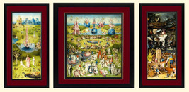 The Garden of Earthly Delights By Bosch 3 Framed Finest Quality Prints - £107.91 GBP