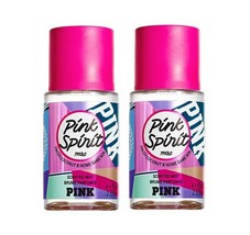 Victoria&#39;s Secret Pink Pink Spirit Travel Size Fragrance Mist 2.5 fl oz Lot of 2 - £16.87 GBP