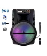 beFree Sound 15 Inch Bluetooth Portable Rechargeable Party Speaker with ... - $182.49