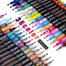 CraftyArt 36 Pack Acrylic Paint Pens - Write on Any Surface, Rock, Ceramics, Gla - $54.44