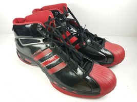 ADIDAS Pro Model Basketball Shoes Torsion System Black Patent Leather Mens Sz 20 - £81.90 GBP