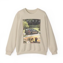 Laguna Car Retro Art Long Sleeve Sweatshirt Graphic Print Crewneck Unise... - $28.58+