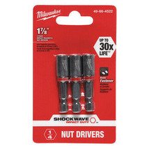 Milwaukee Tool 49-66-4522 Shockwave 1-7/8&quot; Mag Nutdriver 1/4&quot; - £13.36 GBP