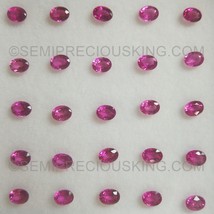 Natural Rubellite Oval Facet Cut 4X3mm Intense Pink Color VVS Clarity Loose Gems - £23.68 GBP