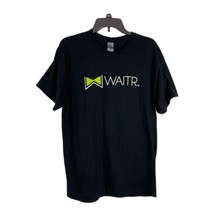 Waitr Womens Mens Adult Shirt Size Large Black Short Sleeve Deliver Shirt - £14.32 GBP