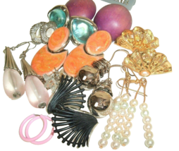 Vintage Earring lot Mod Mix pierced bohemian Boho post retro - £11.76 GBP