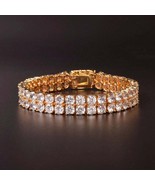 Zircon Tennis Bracelet Chain Charm Hip Hop Style Fashion Jewelry - £31.41 GBP