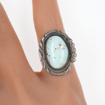 sz3 Burt Francisco Navajo silver and turquoise ring - £50.99 GBP