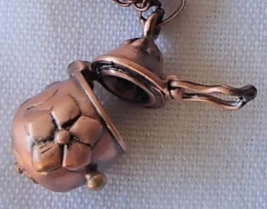 Antique Copper Finish Egg Shape Pendant Prayer Wish Treasure No Chain FR... - $10.00