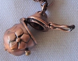 Antique Copper Finish Egg Shape Pendant Prayer Wish Treasure No Chain FR... - £7.97 GBP